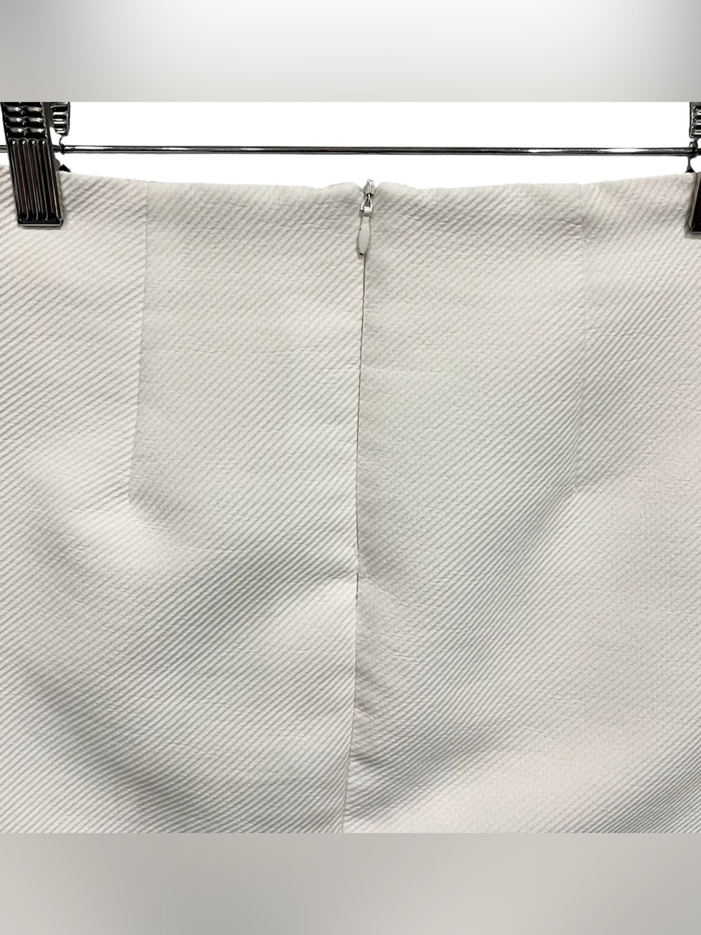 ZARA WHITE ASYMMETRICAL WHITE MINI SKIRT - Picture 4 of 5